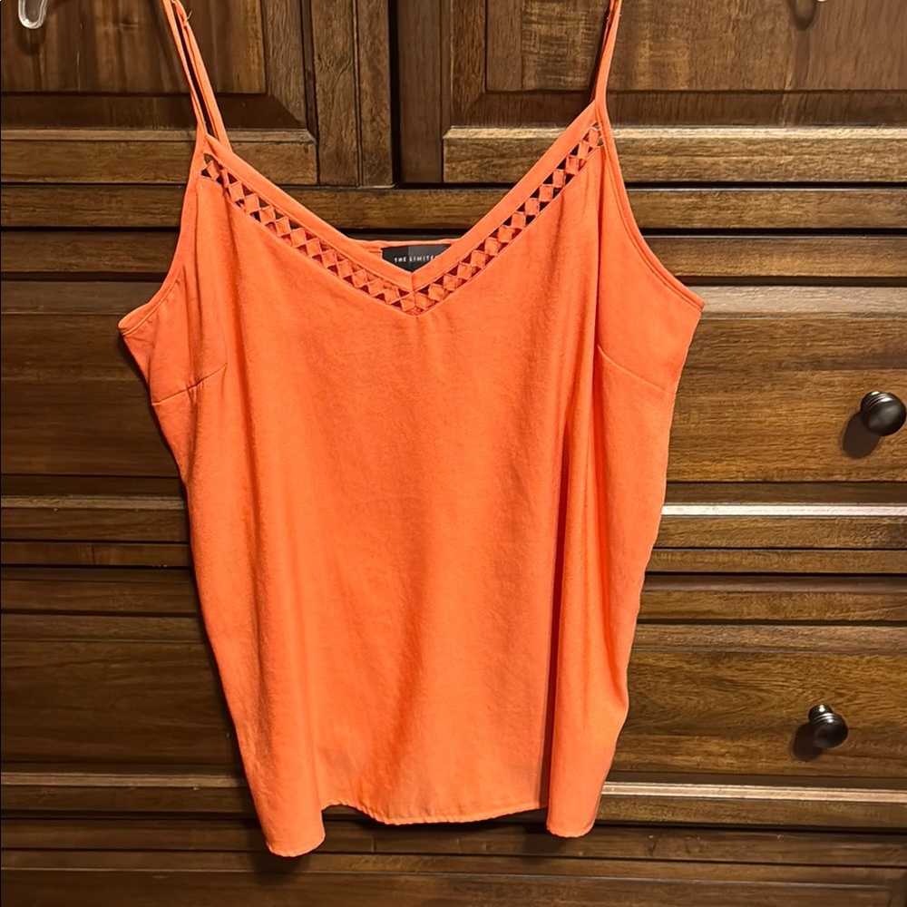 The Limited Orange Cut Out Camisole